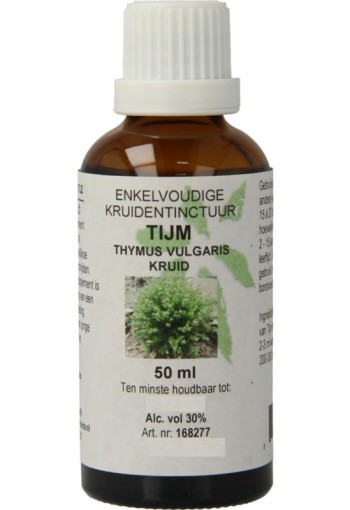 Natura Sanat Thymus vulgaris herb / tijm tinctuur (50 Milliliter)