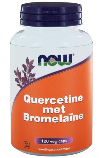 NOW Quercetine met bromelaine (120 Vegetarische capsules)