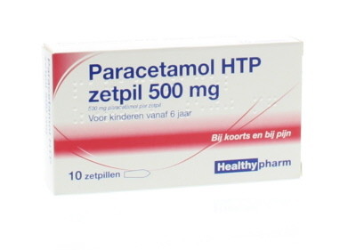 Healthypharm Paracetamol 500mg (10 Zetpillen)