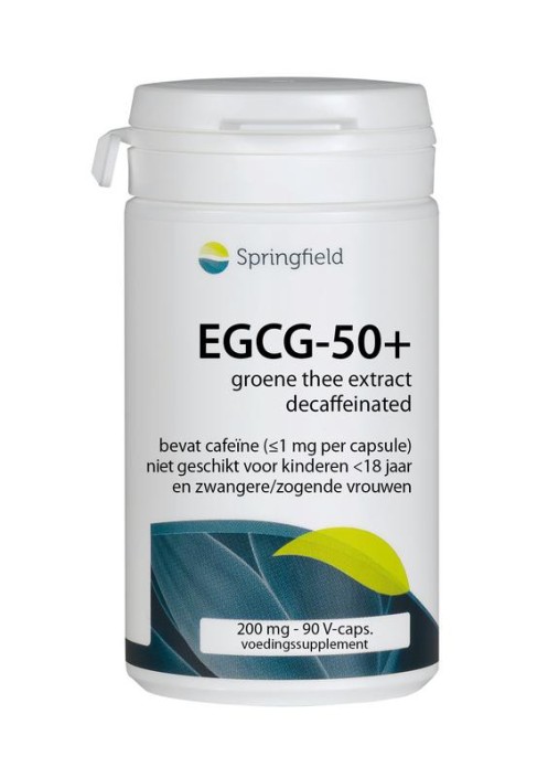 Springfield EGCG-50+ groene thee extract (90 Vegetarische capsules)