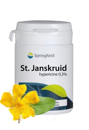 Springfield St. Janskruid 500mg - 0,3% hypericine (60 Vegetarische capsules)