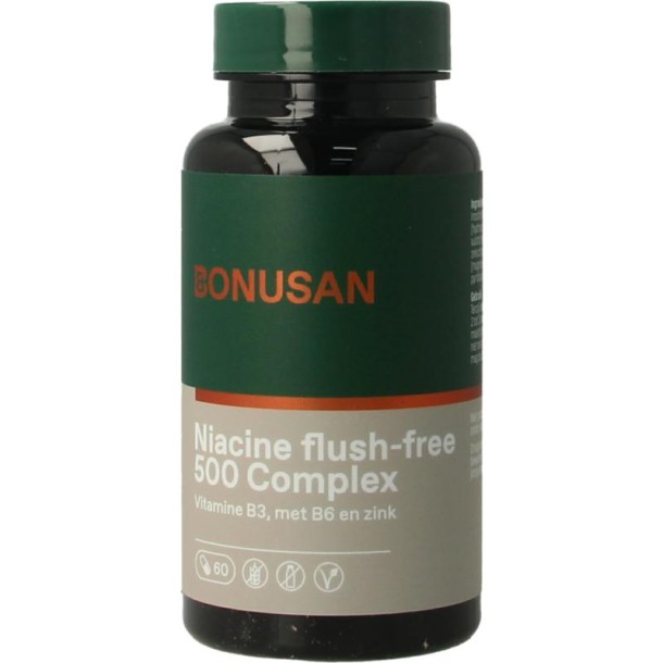 Bonusan Niacine flush-free 500 Complex (60 Capsules)