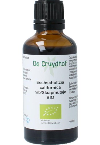 Cruydhof Eschscholtzia calif / slaapmutsje tinctuur bio (50 Milliliter)