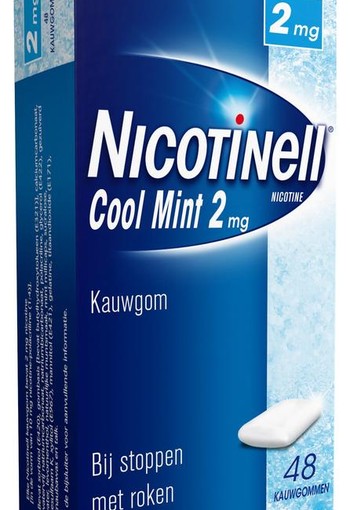 Nicotinell Kauwgom cool mint 2 mg (48 Stuks)