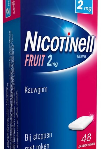 Nicotinell Kauwgom fruit 2 mg (48 Stuks)