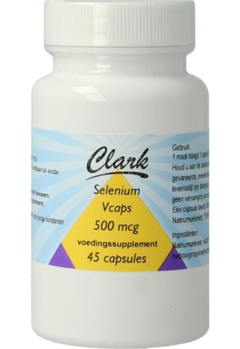 Clark Selenium 500mcg (Natrium Seleniet) (45 Capsules)