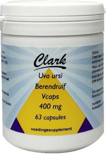 Clark Uva ursi 400mg (63 Vegetarische capsules)
