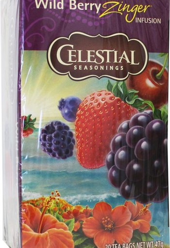 Celestial Season Wild berry zinger herb tea (20 Zakjes)
