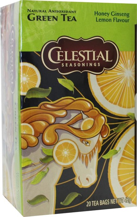 Celestial Season Honey lemon ginseng green tea (20 Zakjes)