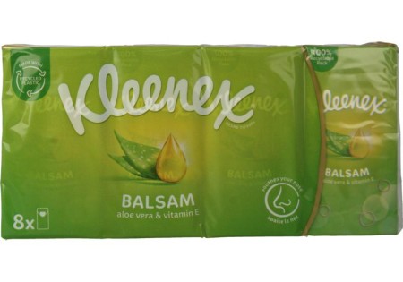 Kleenex Balsam zakdoekjes (8 Stuks)