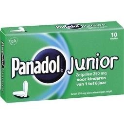 Panadol Junior 250 mg (10 Zetpillen)