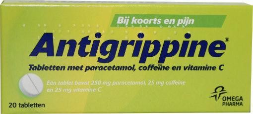 Antigrippine 250mg Paracetamol (20 Tabletten)