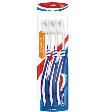 Aquafresh Tandenborstel Clean Flex Hard 3st