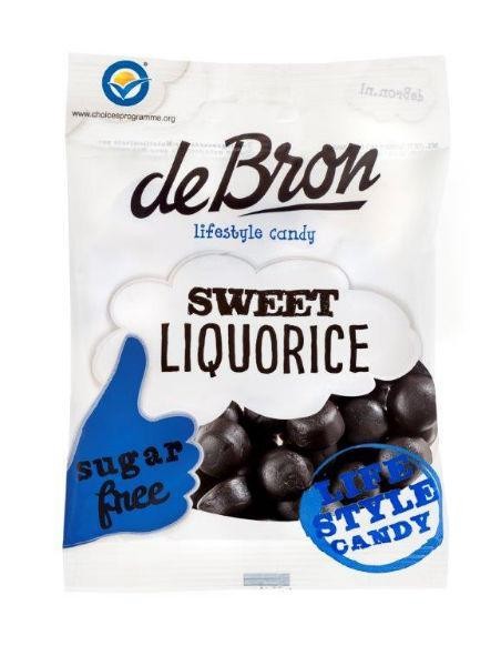 De Bron Zoete dropbolletjes/sweet liquorice suikervrij (100 Gram)