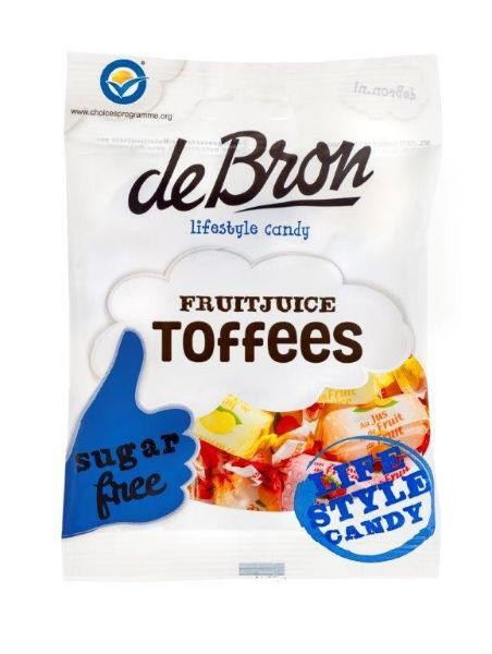 De Bron Fruit toffee suikervrij (90 Gram)