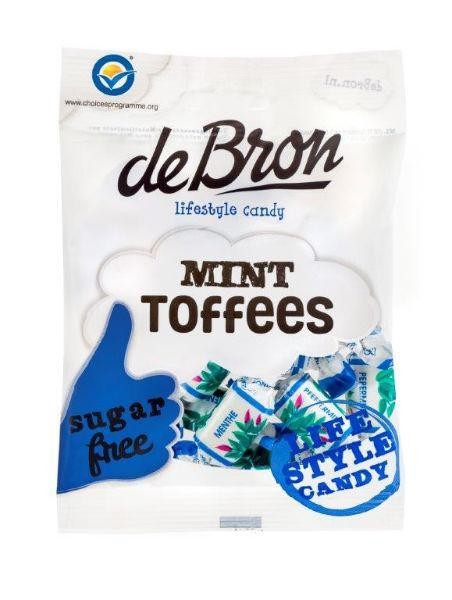 De Bron Mint toffee suikervrij (90 Gram)