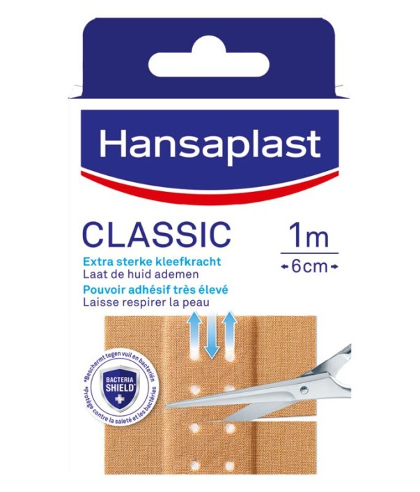 Hansaplast Classic 1m x 6cm (1 Stuks)
