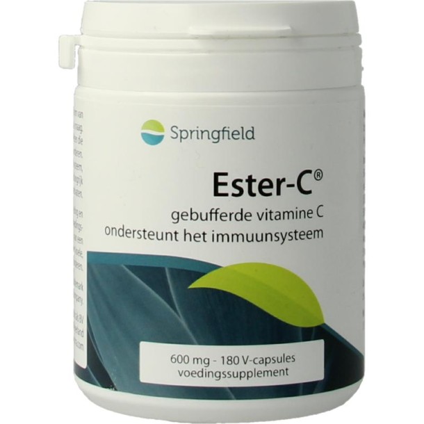 Springfield Ester-C gebufferde vitamine C (180 Vegetarische capsules)