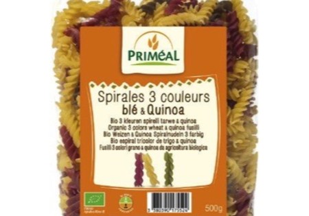 Primeal Organic Fusilli 3 Kleur Tarwe Quinoa 500g