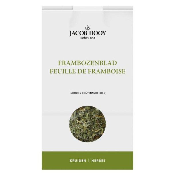 Jacob Hooy Frambozenblad (80 Gram)