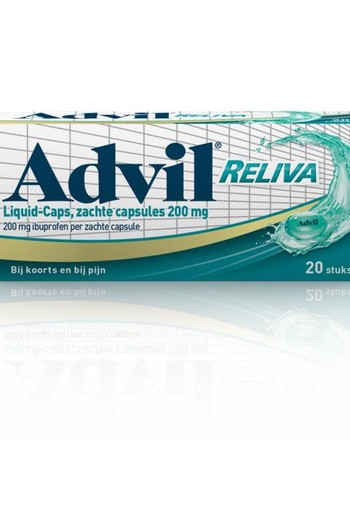 Advil Reliva liquid caps 200mg (20 Capsules)