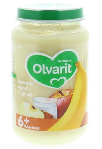 Olvarit Banaan Appel Yoghurt 6m50 200g