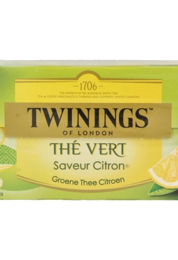 Twinings Groene thee citroen (25 Zakjes)