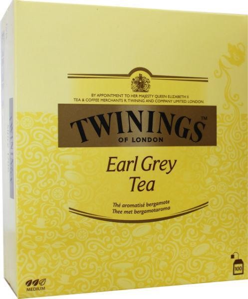 Twinings Earl grey tag (100 Zakjes)