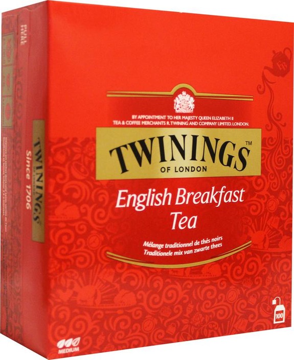 Twinings English breakfast tea (100 Zakjes)