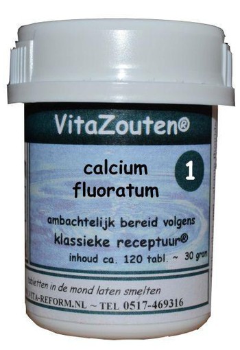 Vitazouten Calcium fluoratum Vitazout nr. 01 (120 Tabletten)