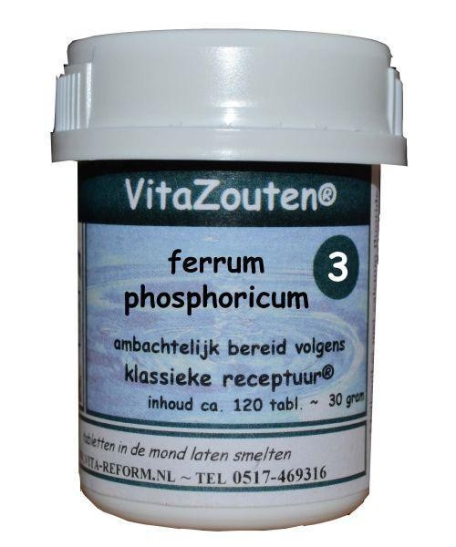 Vitazouten Ferrum phosphoricum VitaZout nr. 03 (120 Tabletten)