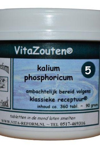 Vitazouten Kalium phosphoricum VitaZout nr. 05 (360 Tabletten)
