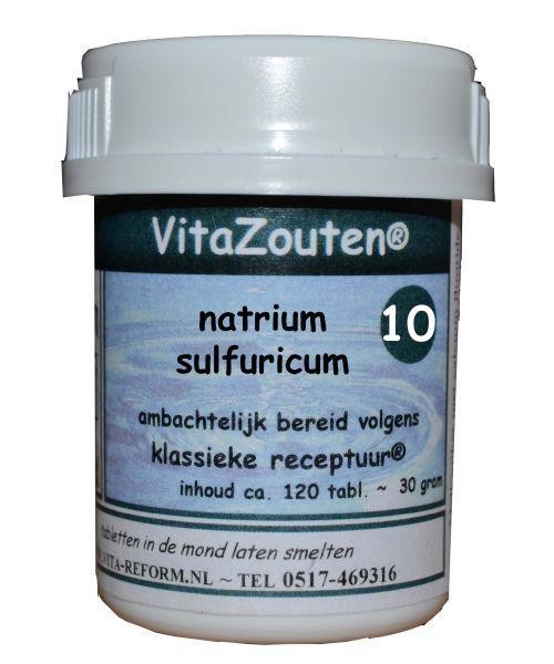 Vitazouten Natrium sulfuricum VitaZout nr. 10 (120 Tabletten)