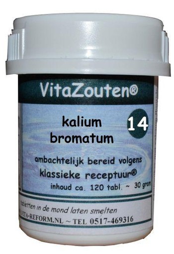 Vitazouten Kalium bromatum VitaZout nr. 14 (120 Tabletten)