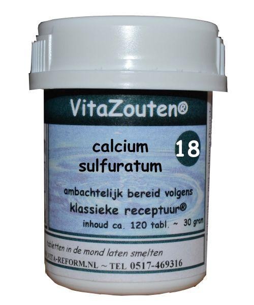 Vitazouten Calcium sulfuratum VitaZout nr. 18 (120 Tabletten)