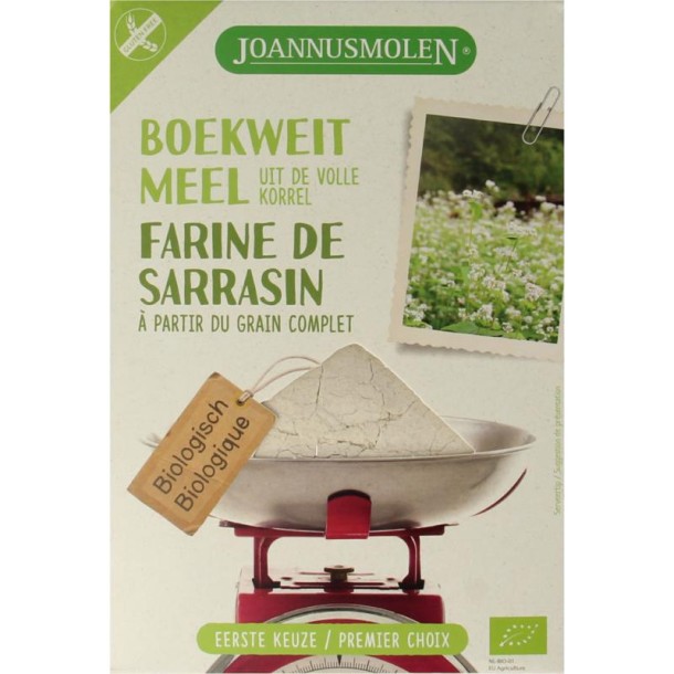 Joannusmolen Boekweitmeel eerste keuze bio (350 Gram)