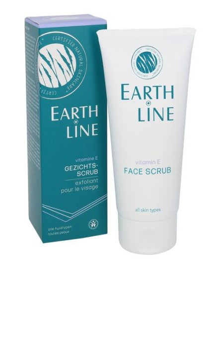 Earth Line Vitamine E gezichtsscrub (100 Milliliter)
