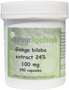 Natuurapotheek Ginkgo biloba 24% 160mg (250 Capsules)