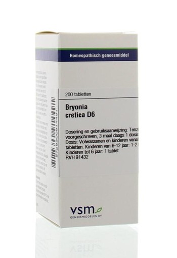 VSM Bryonia cretica (alba) D6 (200 Tabletten)