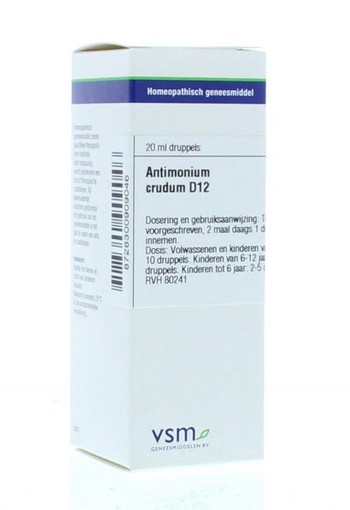 VSM Antimonium crudum D12 (20 Milliliter)