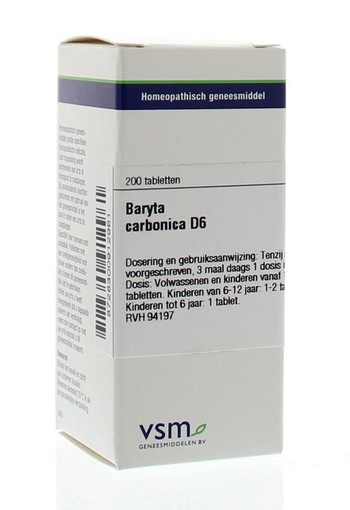 VSM Baryta carbonica D6 (200 Tabletten)
