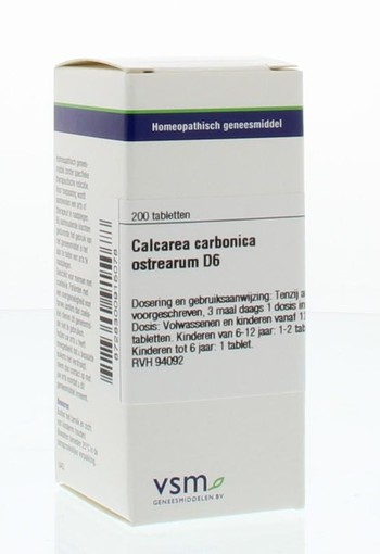 VSM Calcarea carbonica ostrearum D6 (200 Tabletten)