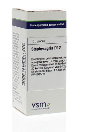 VSM Staphysagria D12 (10 Gram)
