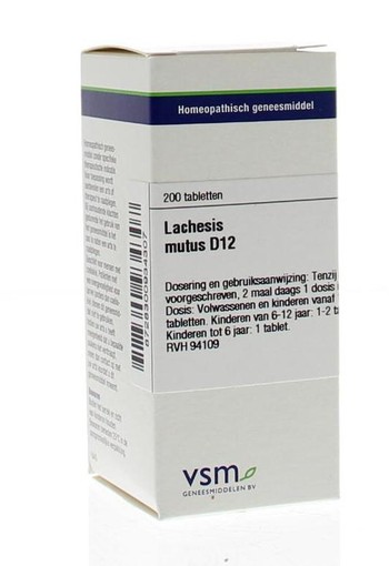 VSM Lachesis mutus D12 (200 Tabletten)
