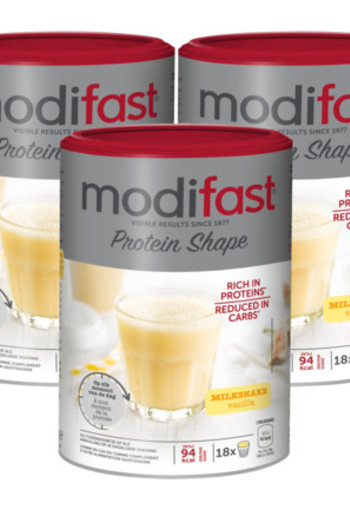 Modifast Protein Shape Milkshake Vanille Trio 3x 540gr