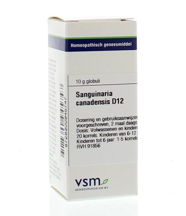 VSM Sanguinaria canadensis D12 (10 Gram)