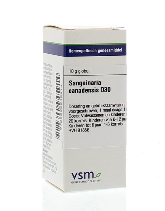 VSM Sanguinaria canadensis D30 (10 Gram)