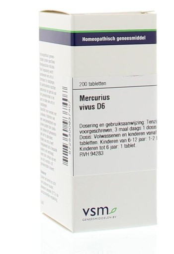 VSM Mercurius vivus D6 (200 Tabletten)