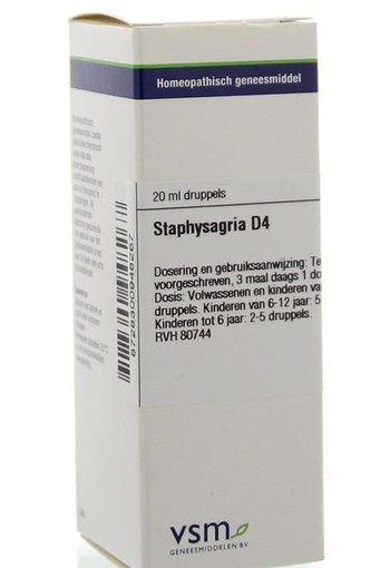 VSM Staphysagria D4 (20 Milliliter)