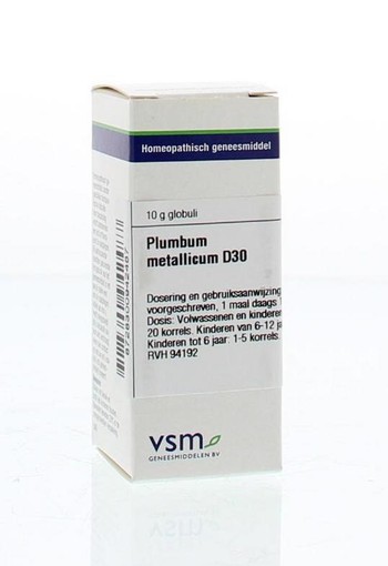 VSM Plumbum metallicum D30 (10 Gram)
